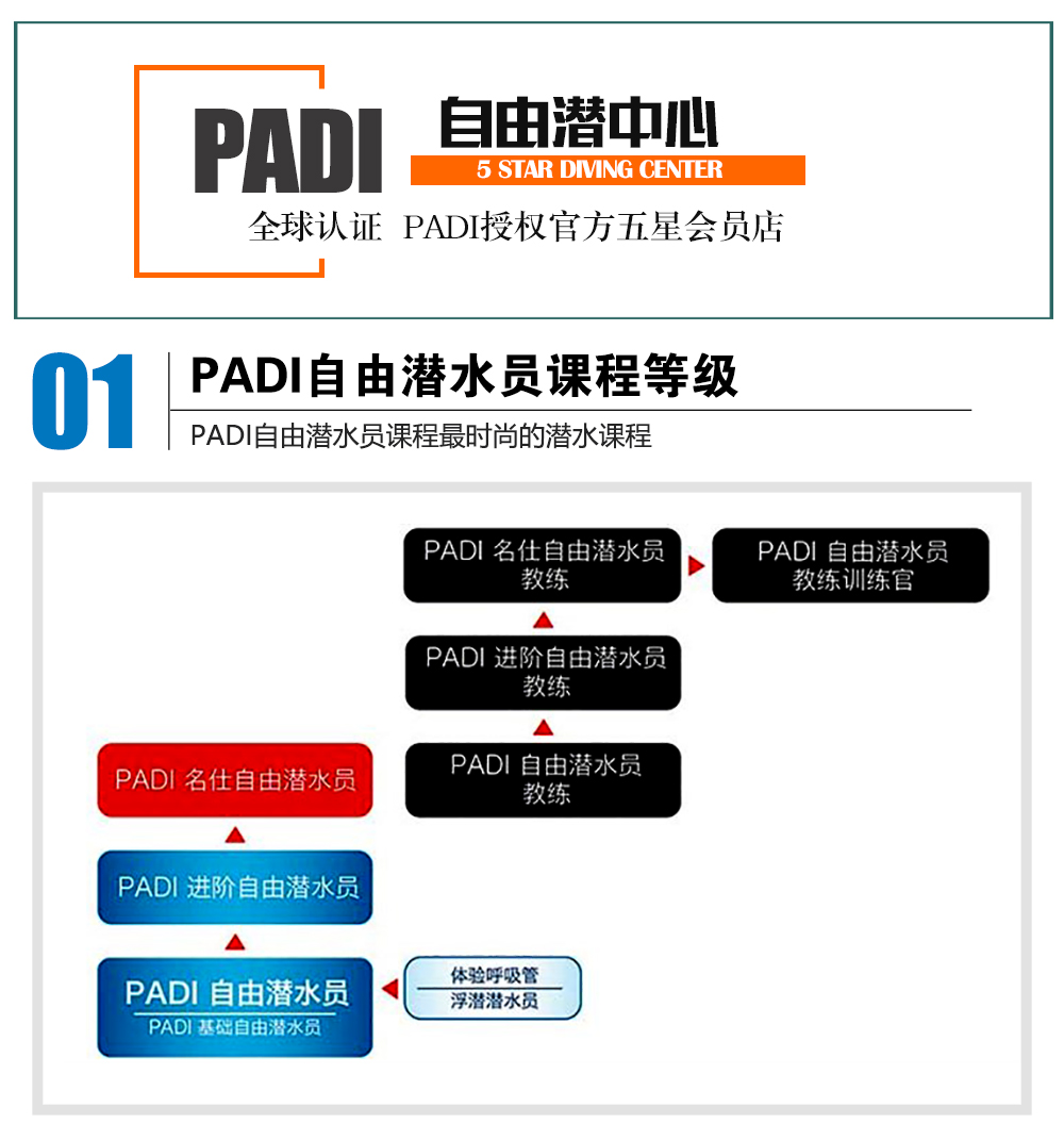 三亞PADI自由潛水員課程